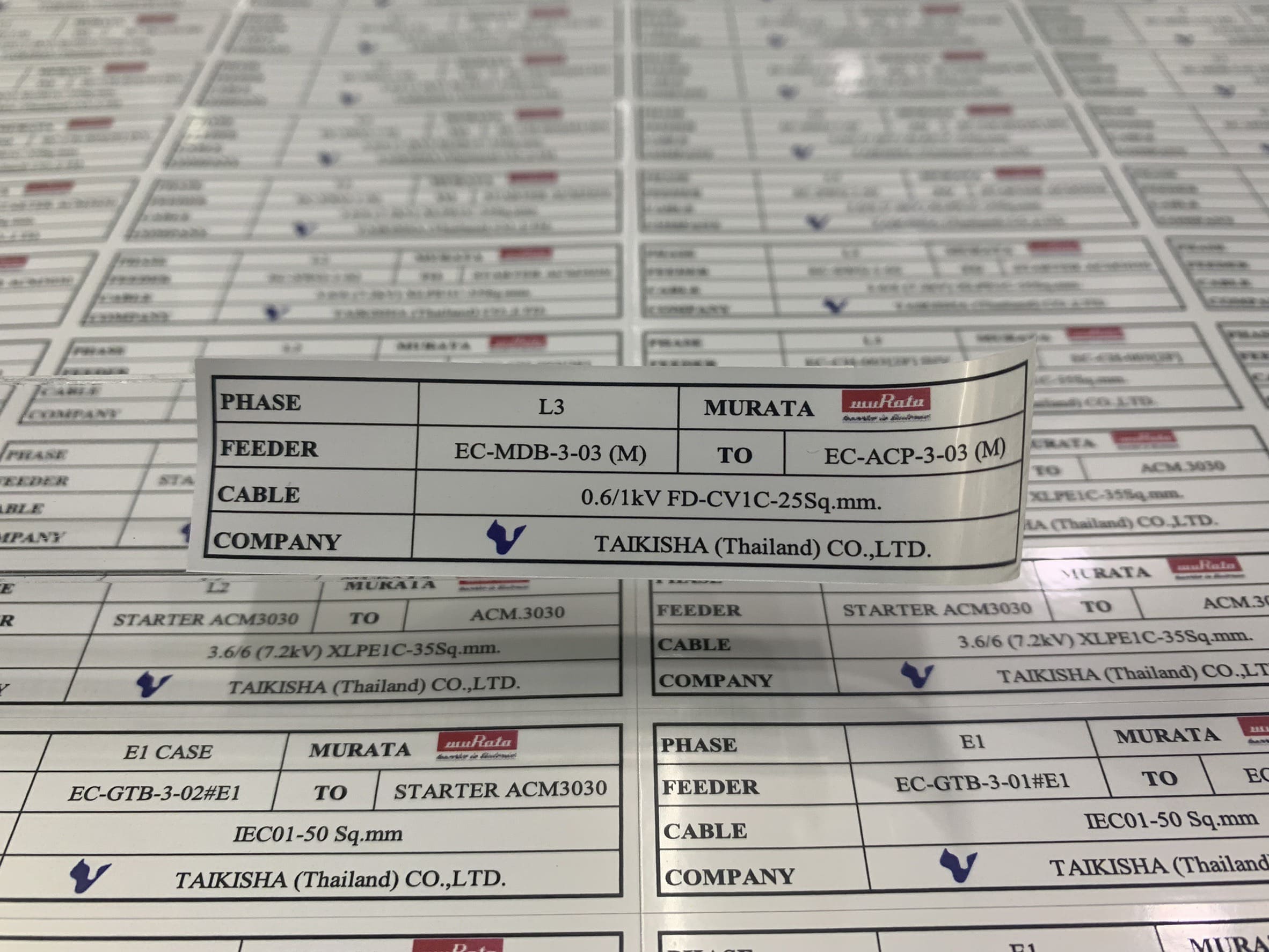 สติ๊กเกอร์ติดอุปกรณ์ ราคาถูก