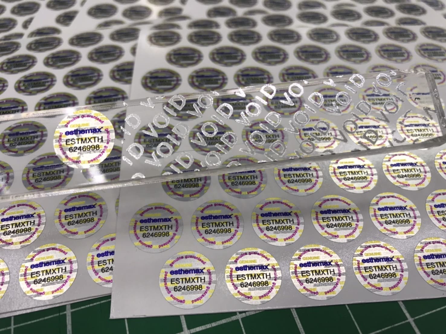 สติ๊กเกอร์วอยด์เงินอุปกรณ์อิเล็กทรอนิกส์