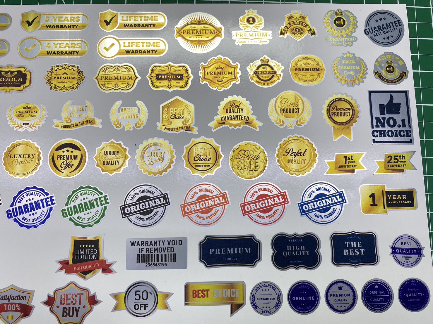 สติ๊กเกอร์อุปกรณ์อิเล็กทรอนิกส์ ครบวงจร